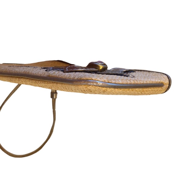 Coach Hamilton Collection Vintage Coated Straw Gold Metallic - Picture 12 of 16